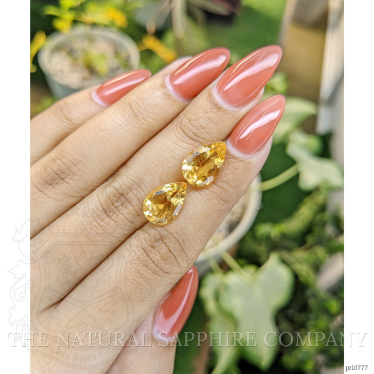 6.96 Ct.Tw. Citrine Pair from Brazil