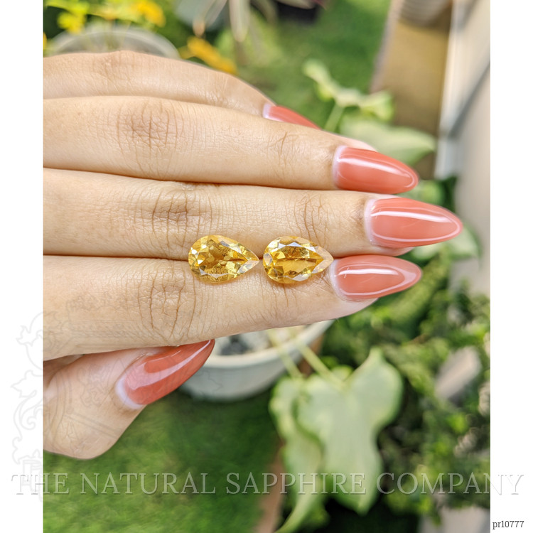 6.96 Ct.Tw. Citrine Pair from Brazil