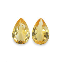 6.01 Ct.Tw. Pear Citrine Pair