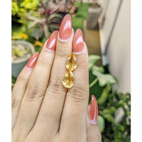 6.01 Ct.Tw.Total Carat Weight Citrine Pair from Brazil Life Style