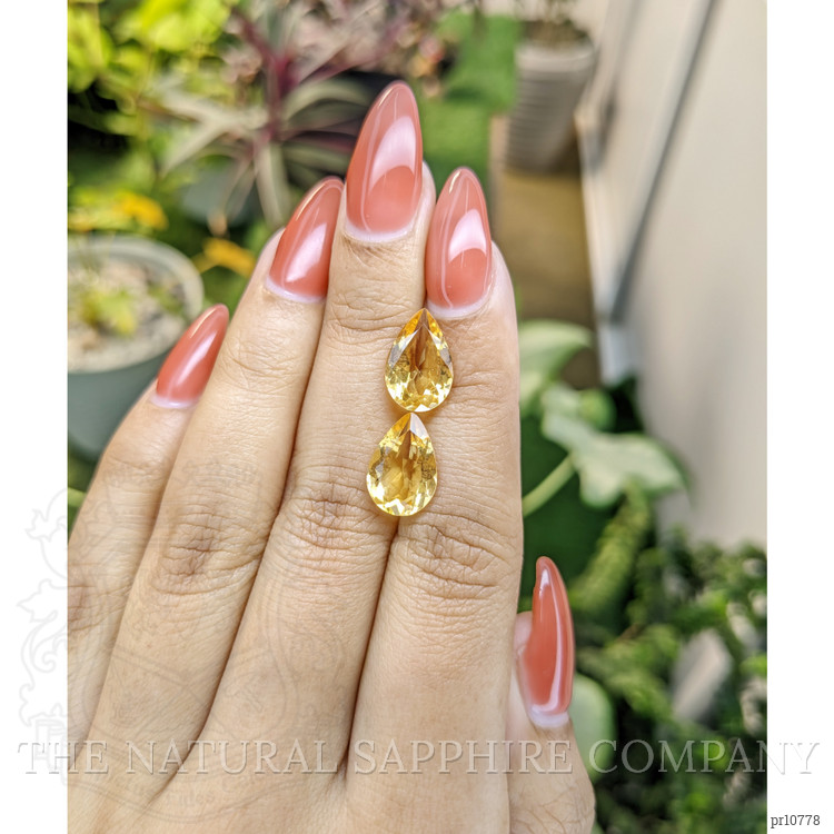 6.01 Ct.Tw. Citrine Pair from Brazil