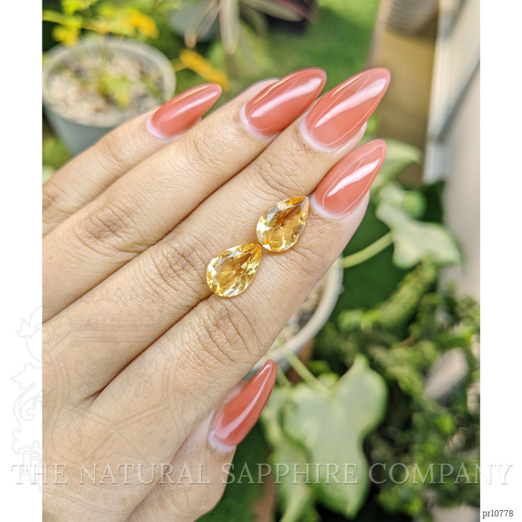 6.01 Ct.Tw. Citrine Pair from Brazil
