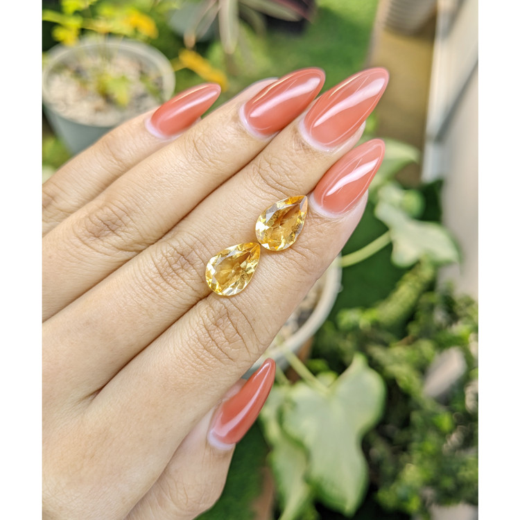 6.01 Ct.Tw. Citrine Pair from Brazil
