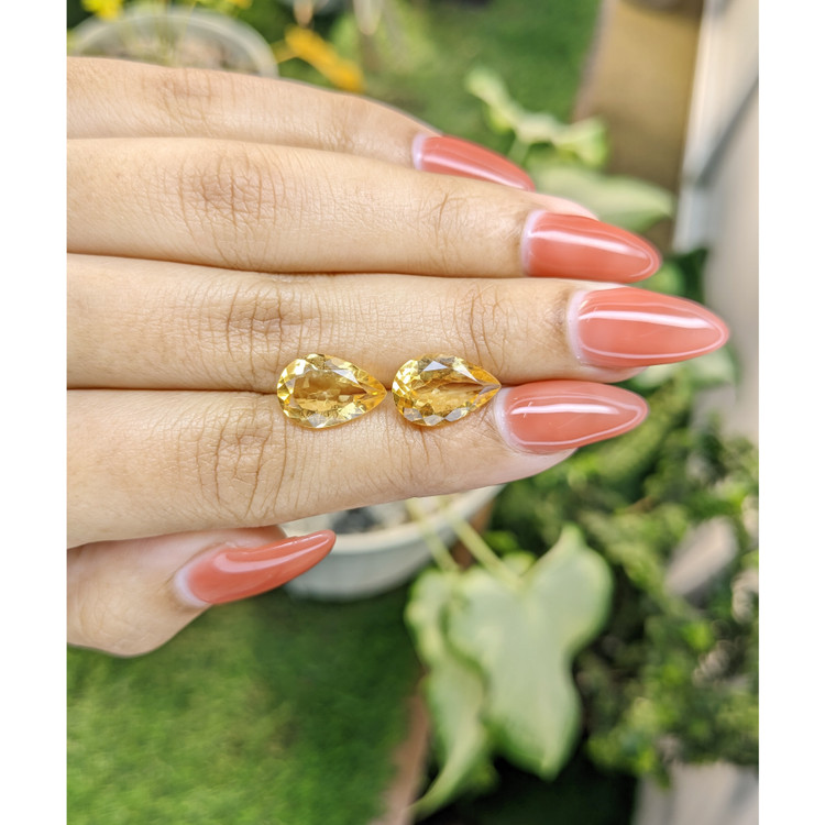 6.01 Ct.Tw. Citrine Pair from Brazil