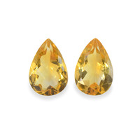 6.63 Ct.Tw. Pear Citrine Pair