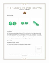 0.41&nbsp;Ct.Tw.Total Carat Weight Emerald Pair from Zambia Appraisal