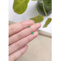 0.41 Ct.Tw.Total Carat Weight Emerald Pair from Zambia Life Style