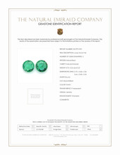 0.44 Ct.Tw.Total Carat Weight Emerald Pair from Zambia Scan Report