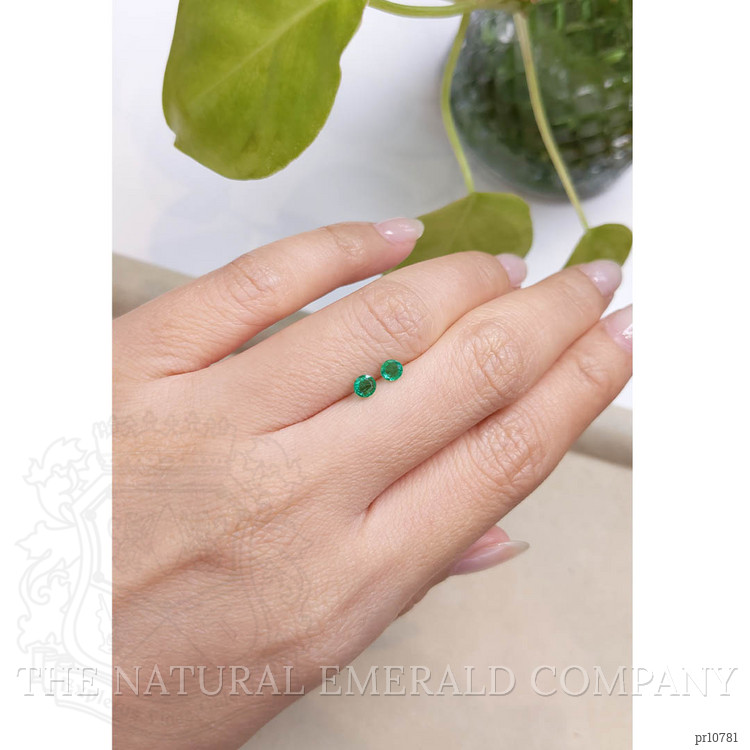 0.44 Ct.Tw. Emerald Pair from Zambia