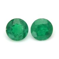 0.51 Ct.Tw.Total Carat Weight Emerald Pair from Colombia Video