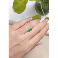 0.51 Ct.Tw.Total Carat Weight Emerald Pair from Colombia Life Style