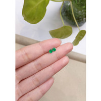 0.51 Ct.Tw.Total Carat Weight Emerald Pair from Colombia Life Style