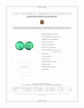 0.64&nbsp;Ct.Tw.Total Carat Weight Emerald Pair from Zambia Scan Report