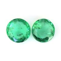 0.64 Ct.Tw.Total Carat Weight Emerald Pair from Zambia Video