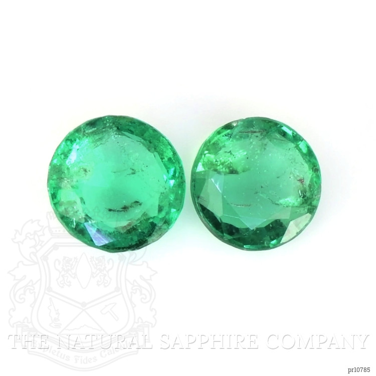 0.64 Ct.Tw. Emerald Pair from Zambia