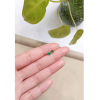 0.64 Ct.Tw.Total Carat Weight Emerald Pair from Zambia Life Style