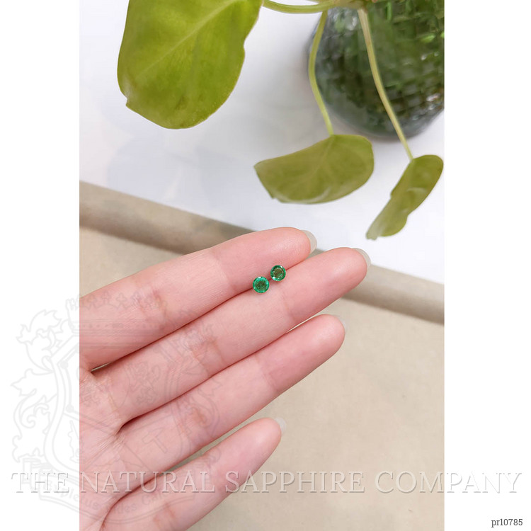 0.64 Ct.Tw. Emerald Pair from Zambia