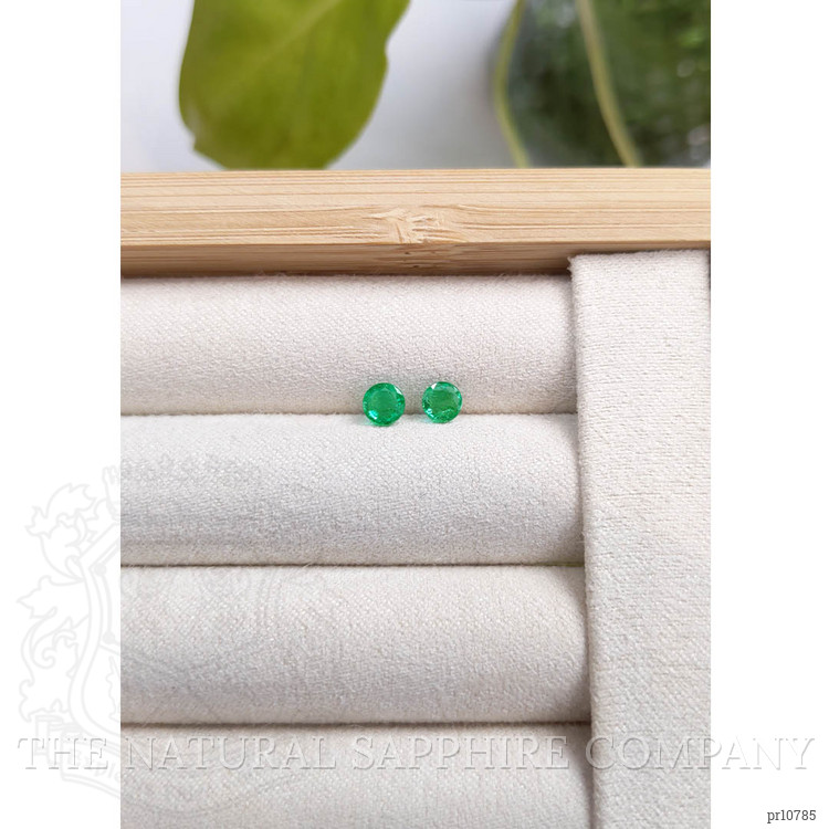 0.64 Ct.Tw. Emerald Pair from Zambia