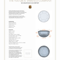 0.64&nbsp;Ct.Tw.Total Carat Weight Emerald Pair from Zambia 3 D Scan Report