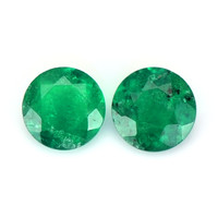 0.55 Ct.Tw.Total Carat Weight Emerald Pair from Colombia Video