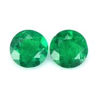 0.46 Ct.Tw.Total Carat Weight Emerald Pair from Colombia Video