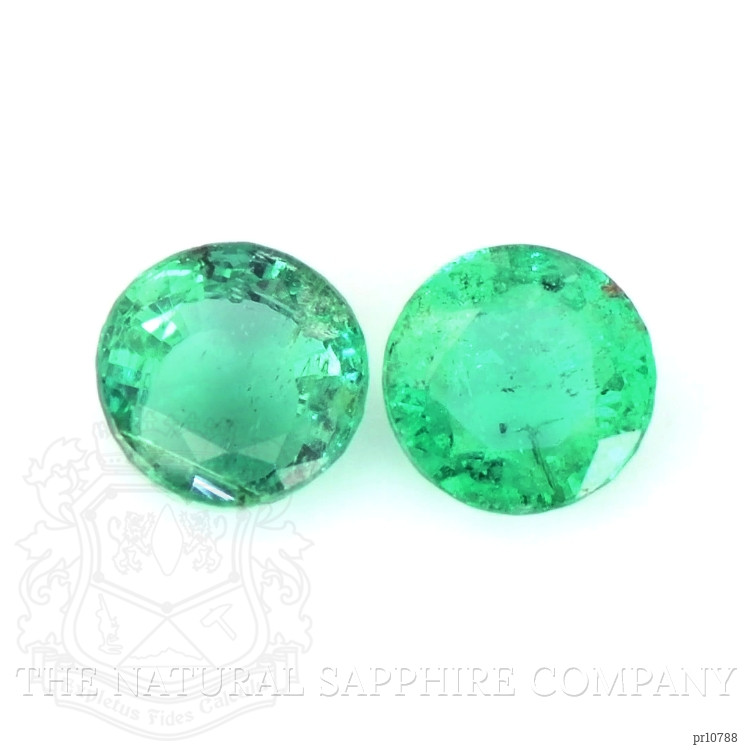 0.59 Ct.Tw. Emerald Pair from Zambia