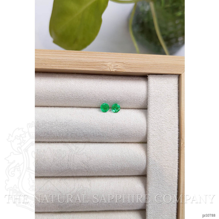 0.59 Ct.Tw. Emerald Pair from Zambia