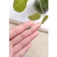 0.45 Ct.Tw.Total Carat Weight Emerald Pair from Zambia Life Style