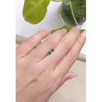 0.45&nbsp;Ct.Tw.Total Carat Weight Emerald Pair from Zambia Life Style