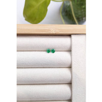 0.45&nbsp;Ct.Tw.Total Carat Weight Emerald Pair from Zambia Life Style