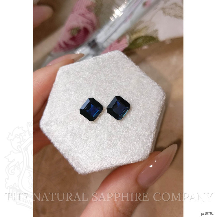 3.92 Ct.Tw. Blue Sapphire Pair from Australia