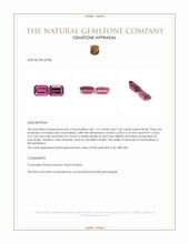 3.22 Ct.Tw.Total Carat Weight Pink Tourmaline Pair from Mozambique Appraisal