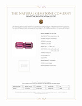 3.22 Ct.Tw.Total Carat Weight Pink Tourmaline Pair from Mozambique Scan Report