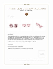 9.44 Ct.Tw.Total Carat Weight Morganite Pair from Brazil Appraisal