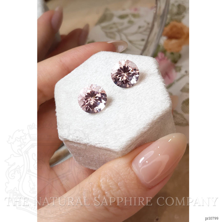 9.44 Ct.Tw. Morganite Pair from Brazil