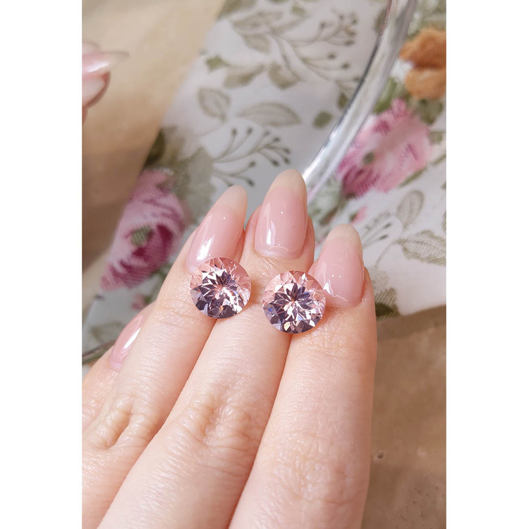 9.44 Ct.Tw. Morganite Pair from Brazil