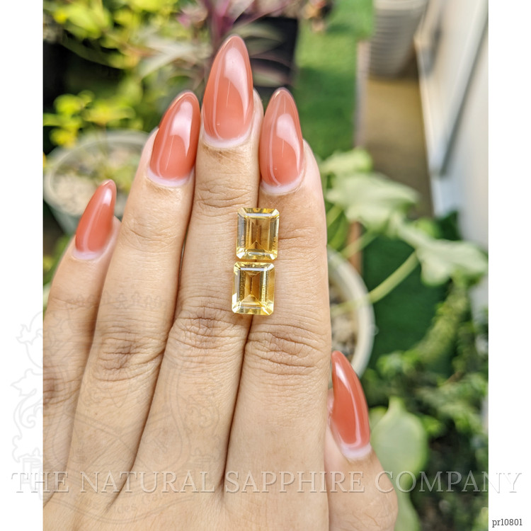 5.46 Ct.Tw. Citrine Pair from Brazil