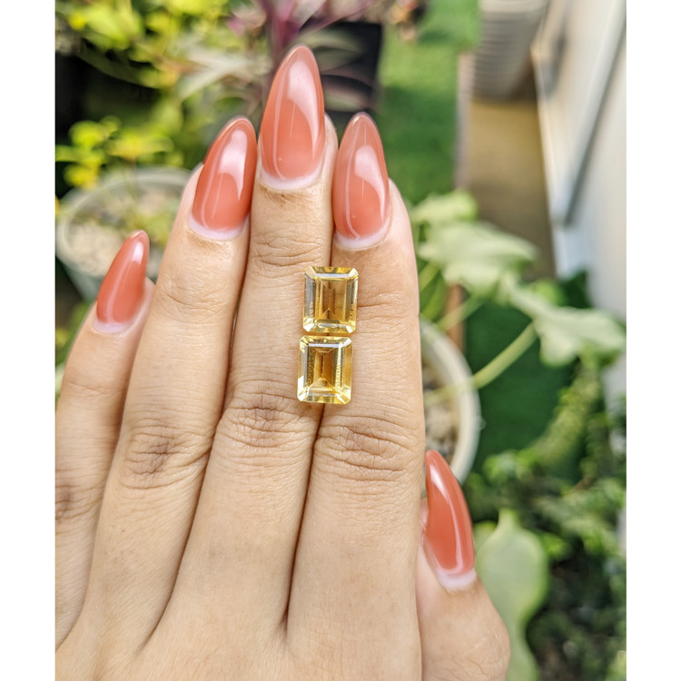 5.46 Ct.Tw. Citrine Pair from Brazil