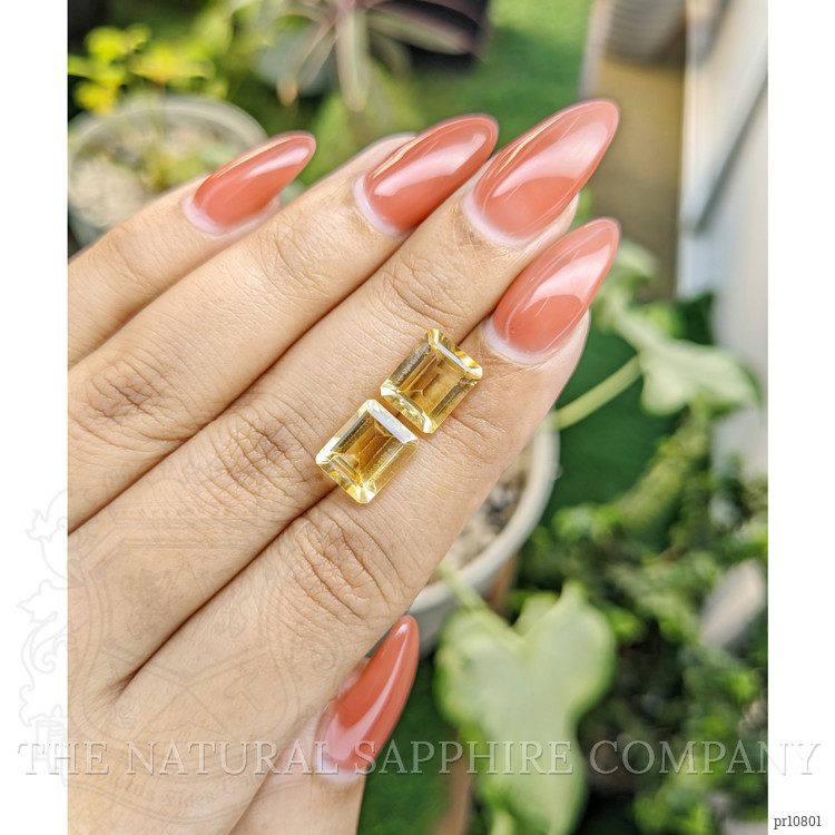 5.46 Ct.Tw. Citrine Pair from Brazil