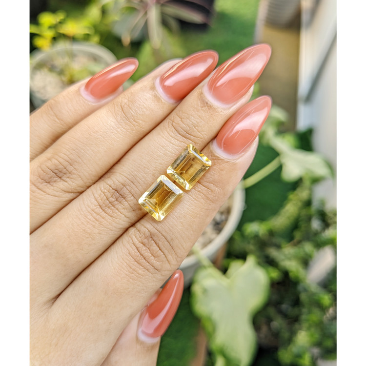 5.46 Ct.Tw. Citrine Pair from Brazil