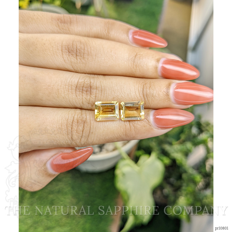 5.46 Ct.Tw. Citrine Pair from Brazil