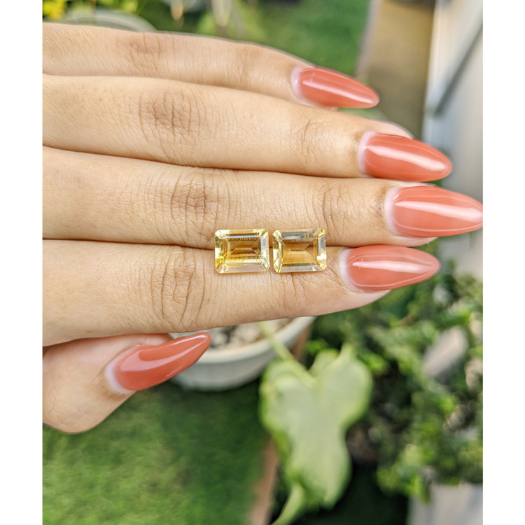 5.46 Ct.Tw. Citrine Pair from Brazil