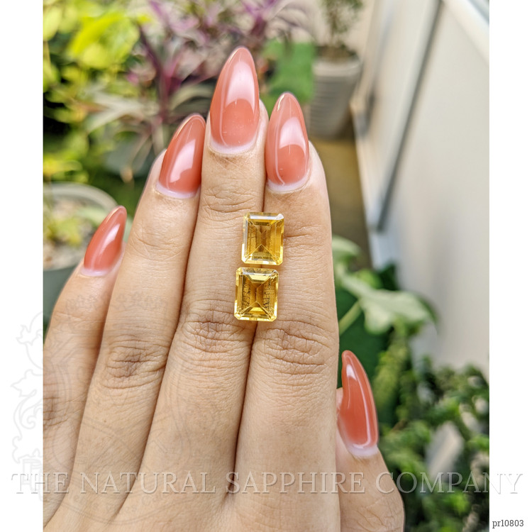 7.05 Ct.Tw. Citrine Pair from Brazil