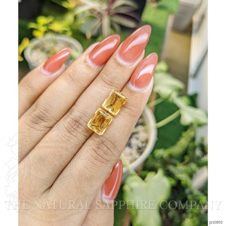 7.05 Ct.Tw. Citrine Pair from Brazil