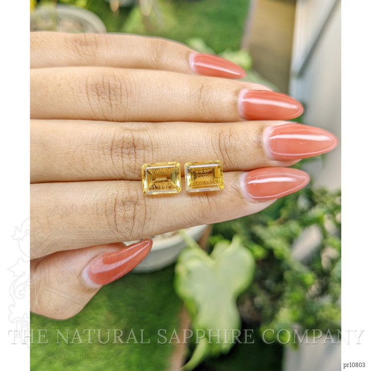 7.05 Ct.Tw. Citrine Pair from Brazil