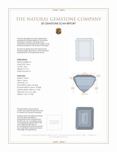 7.05 Ct.Tw.Total Carat Weight Citrine Pair from Brazil 3 D Scan Report