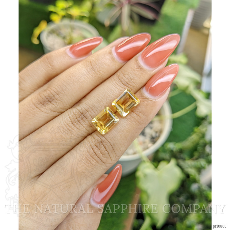 6.44 Ct.Tw. Citrine Pair from Brazil