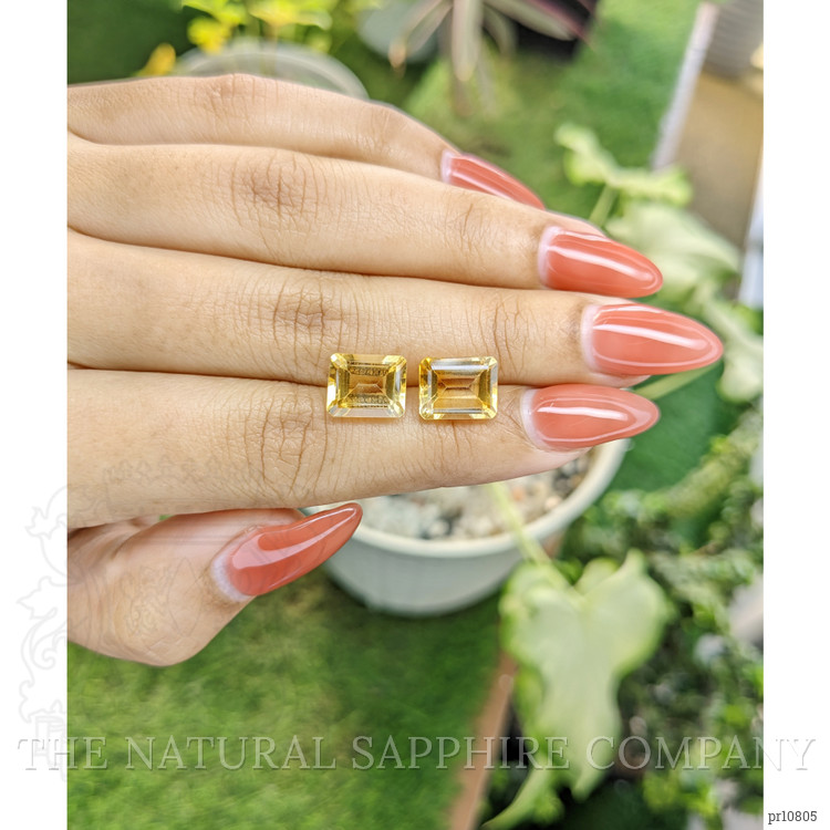 6.44 Ct.Tw. Citrine Pair from Brazil