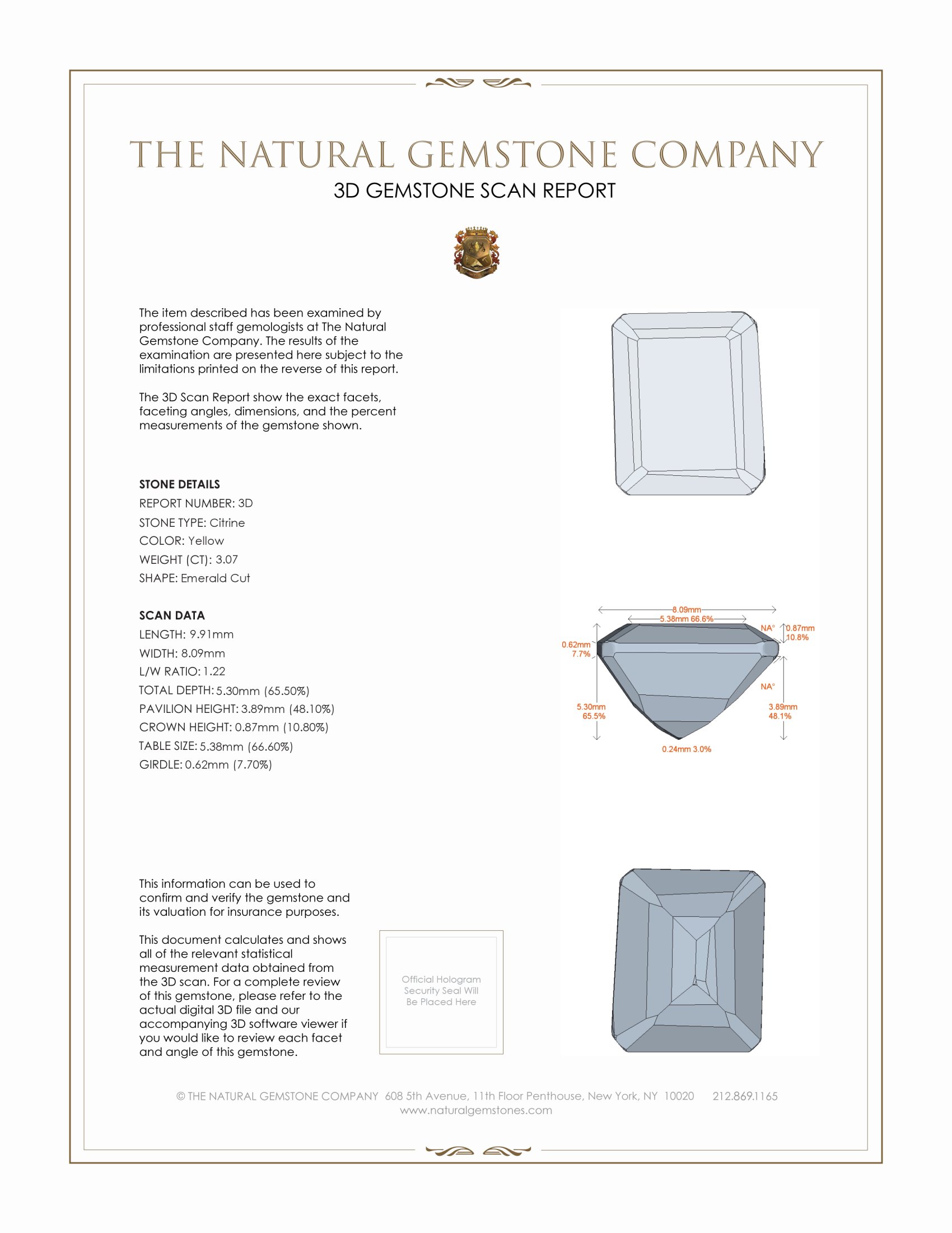6.44 Ct.Tw. Citrine Pair from Brazil