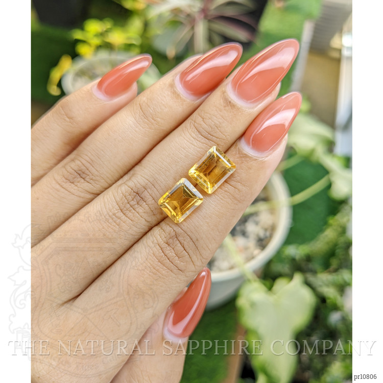 6.02 Ct.Tw. Citrine Pair from Brazil
